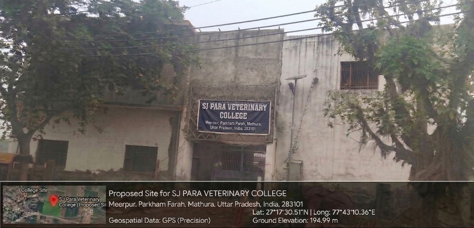 Proposed Site for SJ Para Veterinary College